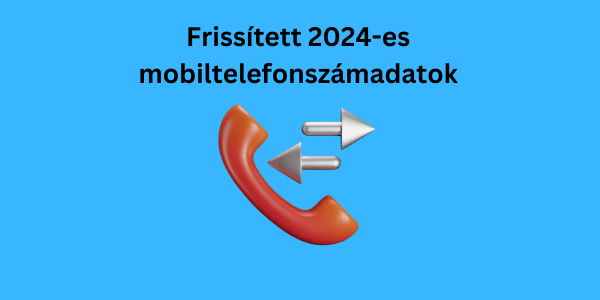 Frissített 2024-es mobiltelefonszámadatok