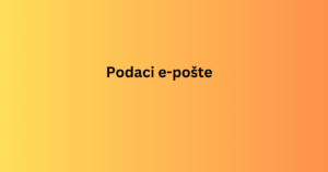 Podaci e-pošte