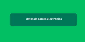 datos de correo electrónico