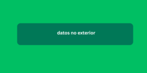 datos no exterior